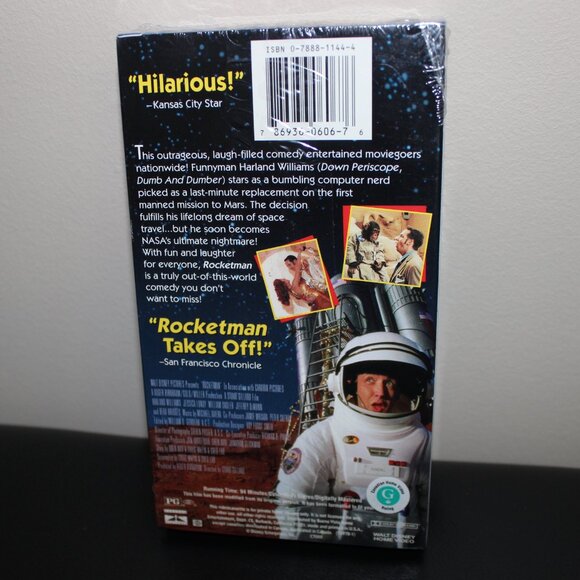 3/$55❤️new sealed Walt Disney ROCKETMAN 1998 VHS Harlan Williams Jessica Lundy - Picture 5 of 6